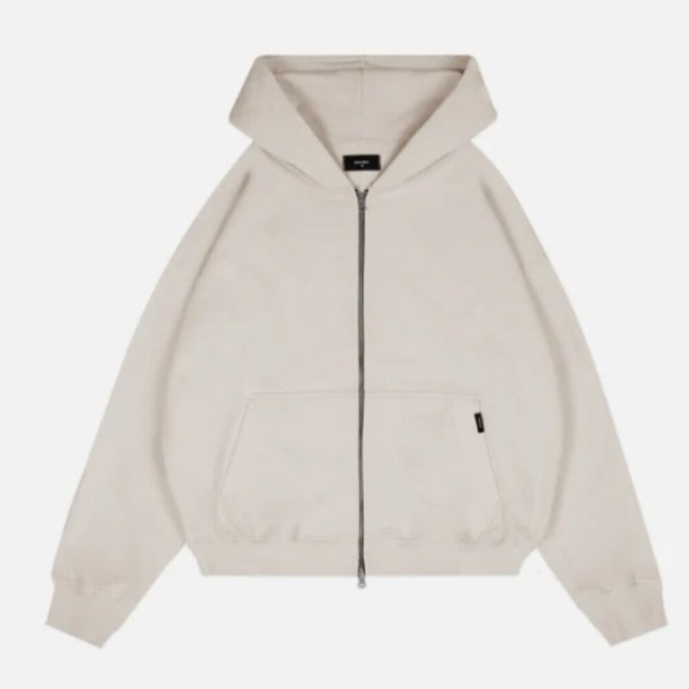 Hours - Drop Shoulder Zip Hoodie - Desert size Small - NWT